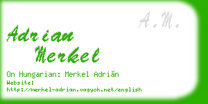 adrian merkel business card